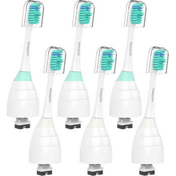 Змінні насадки для щітки, сумісні з електричною зубною щіткою Philips Sonicare E-Series Essence, Xtreme, Elite, Advance і CleanCare, змінні насадки, 6 шт.