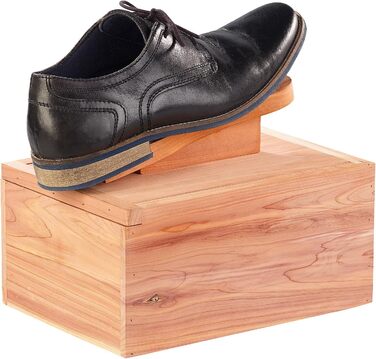 Розкішний Shoe Shine Box з кедрового дерева з підставкою для ніг (Shoe Shine Box Wood, Shoe Shine Box Wood, Shoe Shine Set)