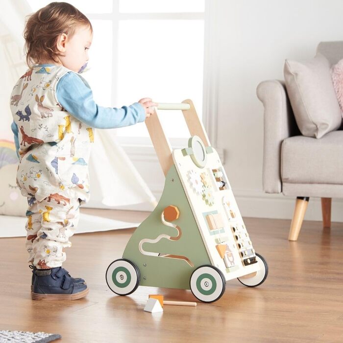 Домашній проект Лісова тематика Walker, Активність Baby Walker Wood, Baby Walker, Дерев'яна іграшка, Подарунок хлопчикам на перший день народження, Іграшки для дитини 1 року, Подарунки на день народження