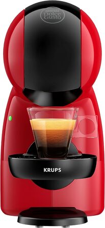 Кавова капсульна машина Krups KP1A35 Nescaf Dolce Gusto Piccolo XS 15 бар ультракомпактний Еспресо високого тиску Понад 30 кавових творінь Автоматичне вимкнення Червоний/Чорний Червоний і чорний