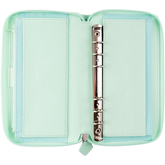 Органайзер на блискавці Filofax Saffiano Personal Compact 2022, Neo Mint Single