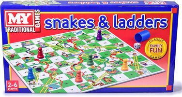 Настільна гра Змії та драбини (MY Snakes and Ladder) Традиційні дитячі ігри X 1