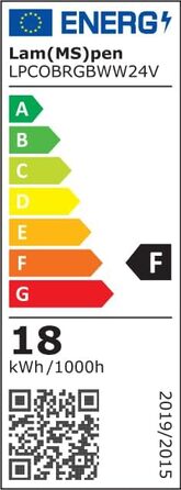 Світлодіодна стрічка 24 В COB RGBW з можливістю затемнення, 5 м світлодіодна стрічка COB RGBтепла біла світлодіодна стрічка Струнні світильники високої щільності 784 світлодіоди / м, гнучка світлодіодна стрічка без точок освітлення для кухні, спальні, осв