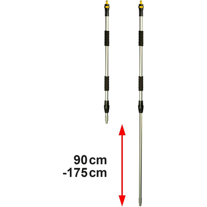 Набір щіток для миття YACHTICON No1 - алюмінієва телескопічна щітка для миття 90-175 см