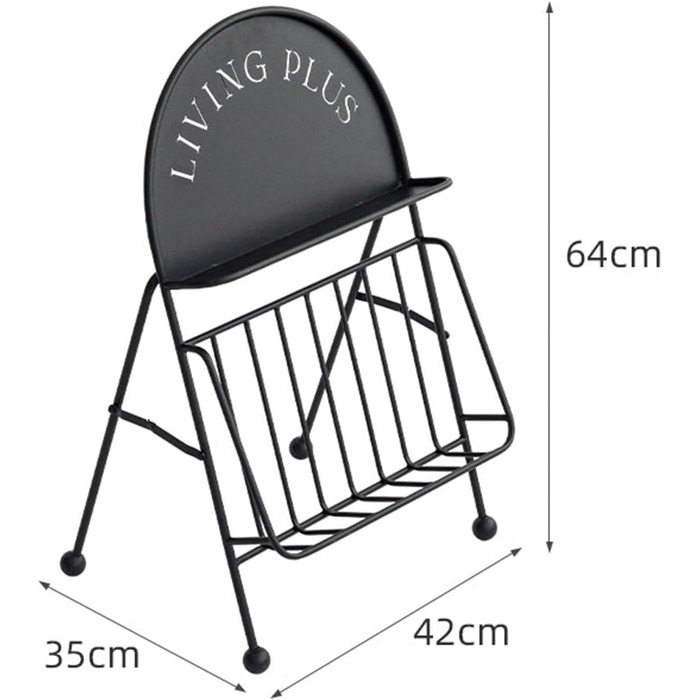 Підлоговий стелаж для журналів Простий стелаж для журналів, сучасний стелаж для брошур, настільна книжкова шафа, стелаж для зберігання, офіс, невеликий стелаж для даних, стелаж для газет, декоративний інформаційний стенд Чорний