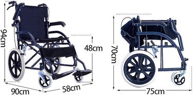 Лікарняний візок, Візок для постачання, Легкі товари для інвалідних візків для дорослих, Портативний інвалідний візок, Старі візки для інвалідів, Невеликий повний хід колеса, Портативний