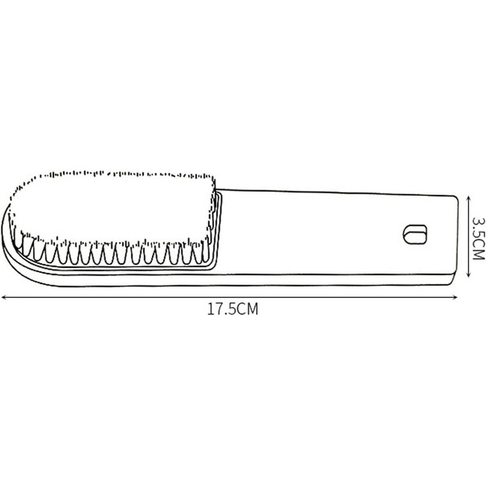 Щітка для взуття TRASKA Schuhbrste Пластикова м'яка щітка для чищення волосся Побутова багатофункціональна маленька щітка Щітка для взуття з довгою ручкою М'яке волосся Побутова SHO (колір помаранчевий)