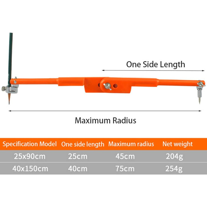 Професійний компас для деревообробки, 40 см, великий компас, столярні інструменти для креслення, креслення, слюсарних робіт Тип В