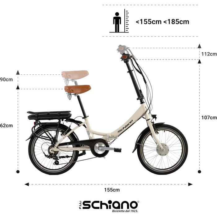 Дюймів E-Bike Pedelec, e Bike електричні велосипеди для чоловіків/жінок до 25 км/год складаний велосипед з двигуном 7-швидкісна коробка передач Комфортний велосипед для дорослих Велосипед електричний велосипед складаний велосипед старий білий, 20