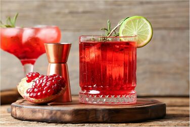 Келихи Negroni Набір для коктейлів з 3 предметів Alfredo - Казковий для Negroni, 355 мл, чисте задоволення, включаючи подвійний джигер для змішування, 251.151