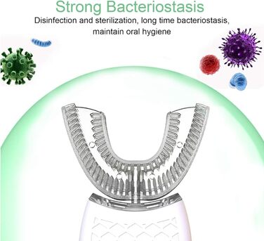 Ультразвукова зубна щітка, 360 градусів U-подібна електрична автоматична звукова зубна щітка Електрична зубна щітка для дітей