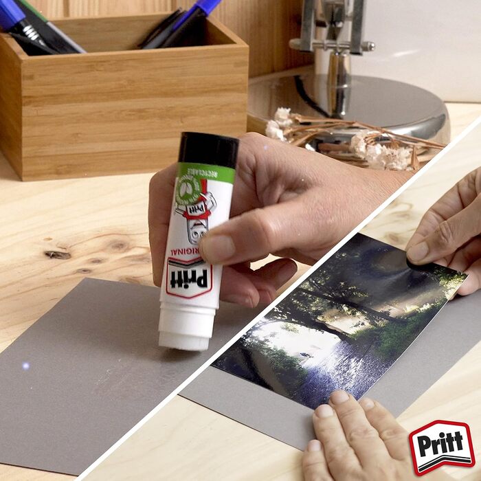 Клей-олівець Pritt Stick 1456072, твердий миється нетоксичний стандарт, 11 г 10 шт. 1 білий