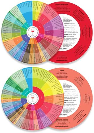 Карти смаку вина (червоне, рожеве, ігристе, біле), упаковка 4 шт. - Wine Folly