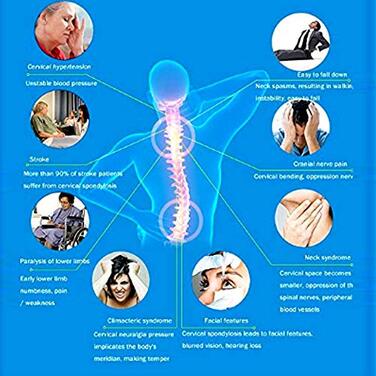 Пристрій для витягування шиї Шийне витягування Шийне витягування Пристрій для витягування шийного відділу, регульований комір для полегшення болю в шиї, підтримка шиї Біль у плечах Подушка для витягування шийного відділу хребта Регульований розмір