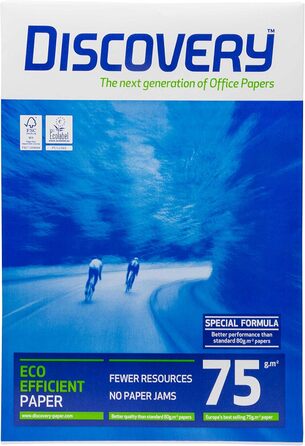 Копіювальний папір DISCOVERY 83427B75B, A3, без деревини, 75 г/м, 500 аркушів, білий