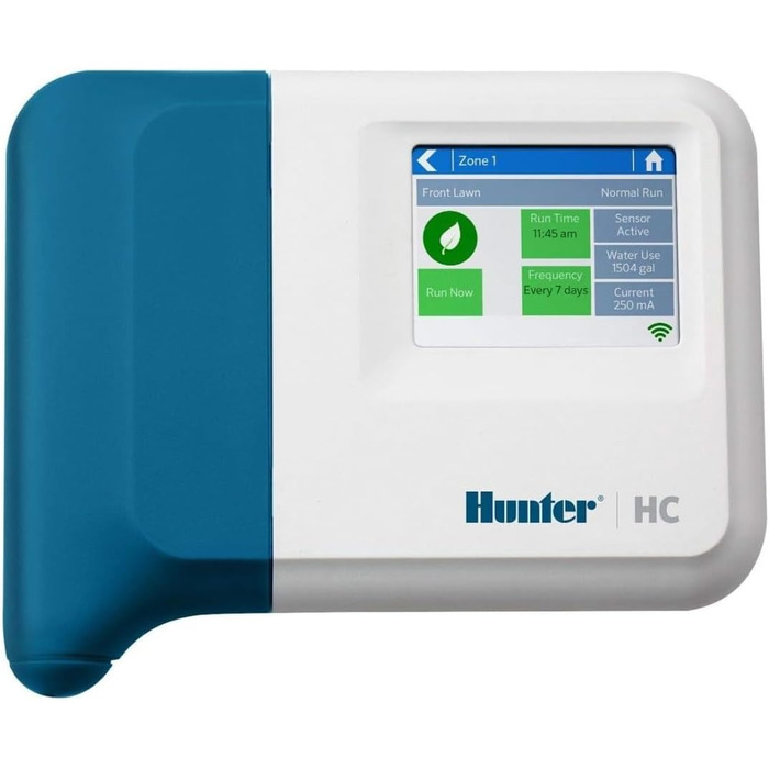 Комп'ютер для поливу GNCGarden Hunter HC1201 Hydrawise з керуванням по WLAN, 12 сезонів, години запуску в день