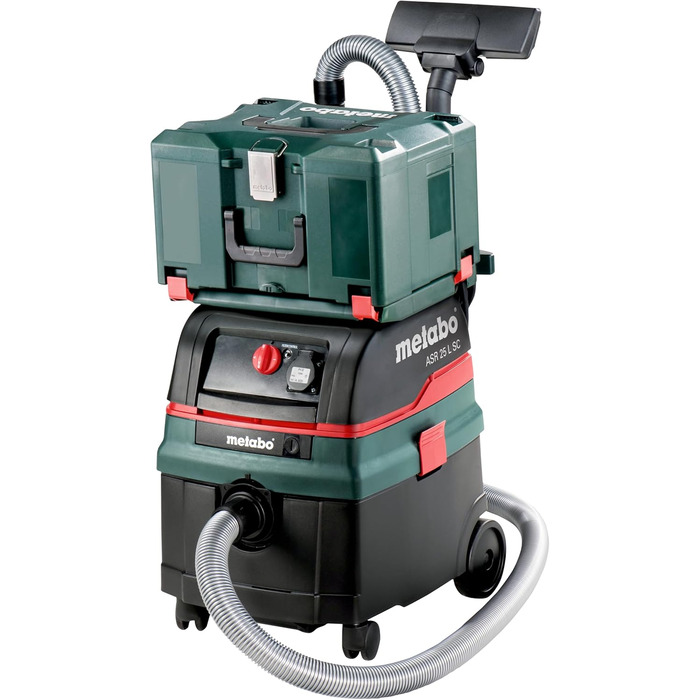 Універсальний пилосос Metabo ASR 25 L SC - 602024000 - Пилосос для вологого/сухого прибирання з напівавтоматичним очищенням фільтра - довжина кабелю 8 м