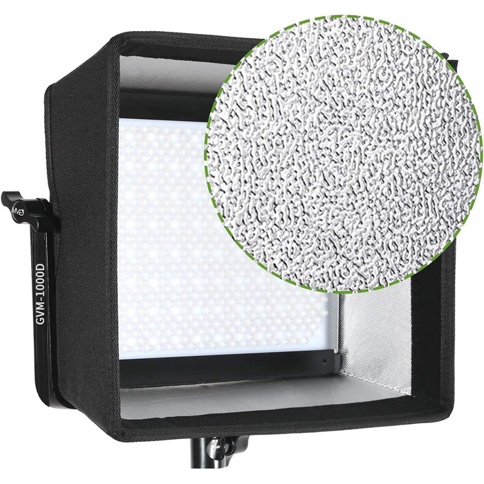 Розсіювач GVM Softbox для LED відео світла, RGB 680RS, 880RS, 1000D Series Softbox підходить для світлодіодного студійного світла, фотосвітла, світлодіодного відео освітлення, 880RS Світлодіодне відео світло Softbox Аксесуари Softbox-700