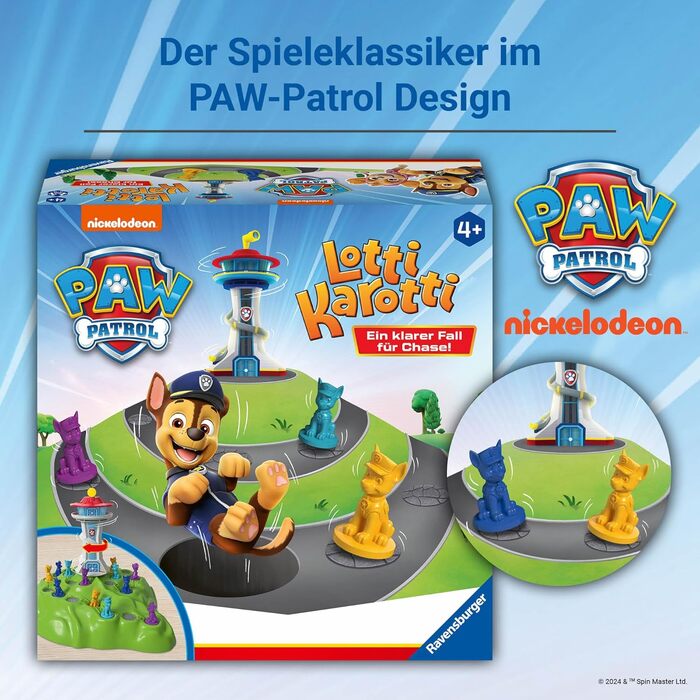 Класична гра з героями серіалу PAW Patrol, для 2-4 дітей віком від 4 років, 22372 - PAW Patrol Lotti Karotti