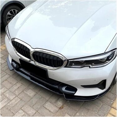 Спойлер Губа для 3 серії G20 G21 320i 325i 2019 2020 2021 2022 Автомобільний передній бампер Спліттер Спойлер для губ Протектор дифузора Обвіс Чохол для обважування Передній спойлер (чорний глянець)