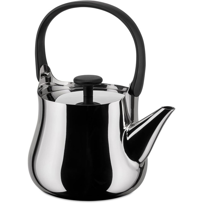 Чайник Alessi NF01 'Cha з полірованої нержавіючої сталі, 90 мл, 3,7 x 16,5 x 4,3 см