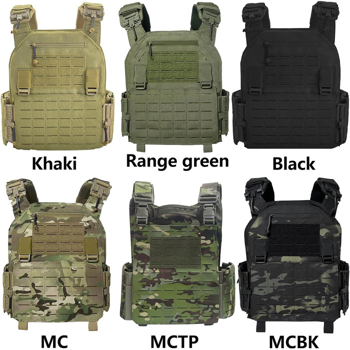 Оновлення військового JPC Lasercut Plate Carrier Airsoft Тактичний захисний жилет з 1000D нейлону QRS MOLLE Сумісний Plate Carrier Міцний жилет для чоловіків чорний