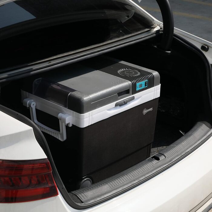 Автомобільний холодильник Outsunny 33L Cool Box Міні-холодильник портативний DC 12V AC 220V/240V для автомобіля та кемпінгу сірий 40 x 30 x 43 см