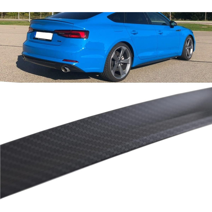 Комплект Sport Rear Spoiler Rear Lip Carbon Look сумісний з Audi A5 B9 Sportback з модельного ряду 2016-2020 також RS DM Autoteile 4328