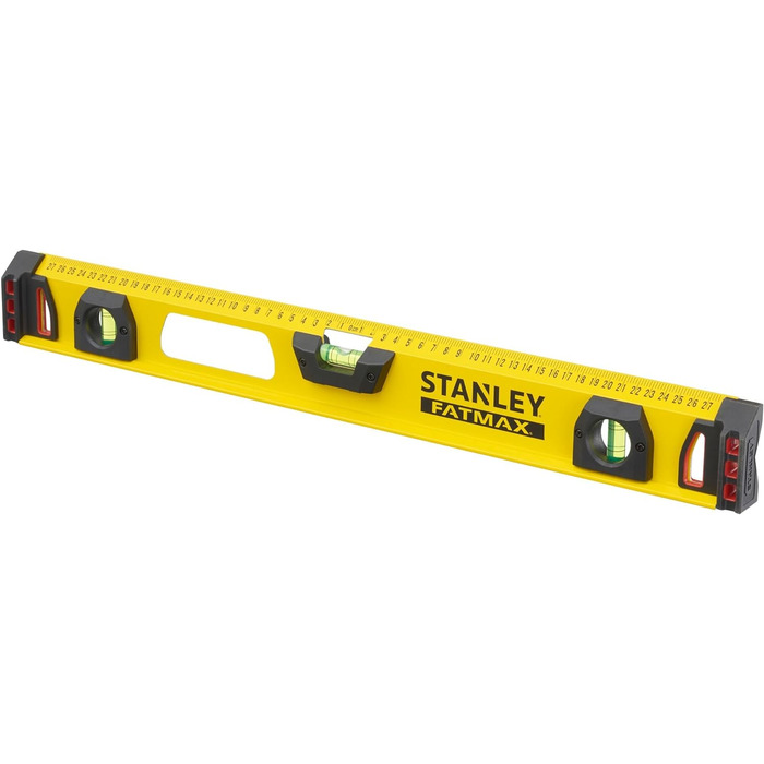 Рівень Stanley FatMax I-Profile spirit level II (довжина 60 см, 2 вертикальних циліндра/1 горизонтальний циліндр, алюміній) 1-43-553