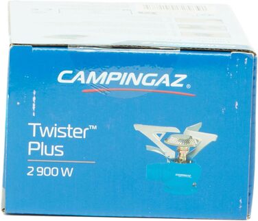 Кемпінгова плита Campingaz Twister Plus газова плита на 1 конфорку для кемпінгу, фестивалів, походів невеликий розмір упаковки в тому числі пластикова коробка для зручного транспортування