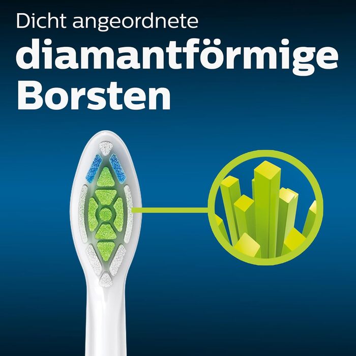 Оригінальні насадки для зубної щітки Philips Sonicare W2 Optimal White Standard Sonic - упаковка з 8 шт. , біла (модель HX6068/12) 8 упаковок