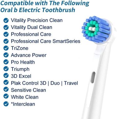 Щітки, сумісні з електричними зубними щітками Braun Oral B, 20 шт., 17C -