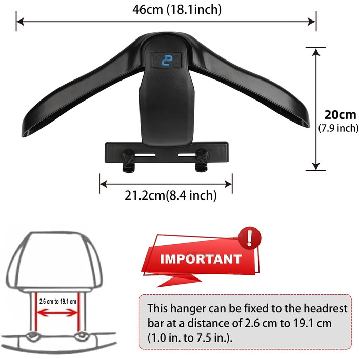 Автомобільна вішалка для куртки, костюма, сорочки, автомобіля, підголовника, заднього сидіння, вішалка для одягу (універсальна) Універсальне використання