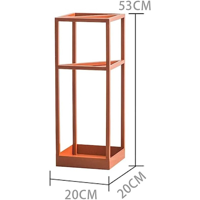 Підставка для парасольки WuDLi, металева підставка для парасольки, вінтажний стиль, тримач для парасольки довгий/короткий/помаранчевий
