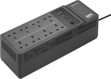 Джерело безперебійного живлення APC by Schneider Electric ES - BE650G2-Великобританія - 650 ВА (8 виходів, захист від перенапруг, 1 USB-порт для заряджання) (850 ВА / 520 Вт)