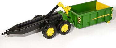 РолліКонтейнер John Deere (гаковий самоскид із скіпом, двовісний причіп, для дітей віком 3-10 років) 125098, зелений