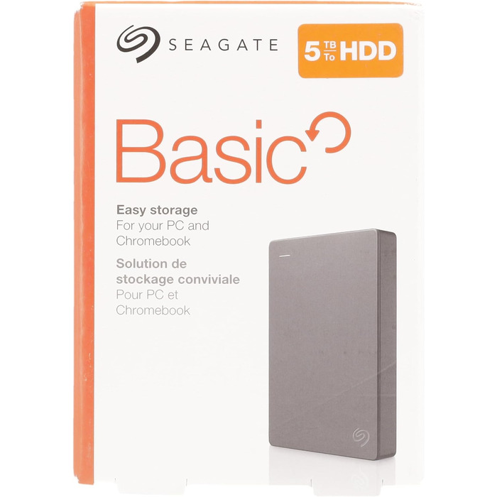 Портативний зовнішній портативний жорсткий диск Seagate Basic на 5 ТБ, 2,5-дюймовий, USB 3.0, номер моделі STJL5000400 5 ТБ