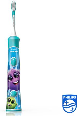 Електрична зубна щітка Philips Sonicare for Kids звукова зубна щітка з таймером, підтримкою додатків і Bluetooth (модель HX6322/04)