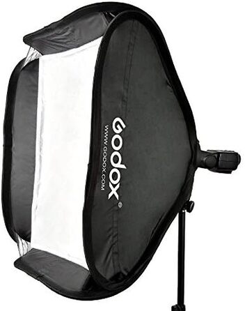 Розсіювач Godox 40*40см/15'*15 Softbox з S-подібним кронштейном Bowens Bracket для спалаху Speedlite 40x40см