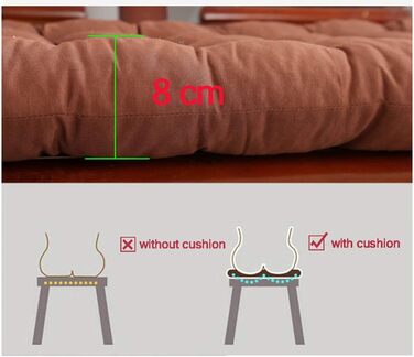 Килимок для садової лавки 2-3-місний, зручна подушка для сидіння для патіо / дивана / обідньої лавки Міцний у приміщенні та на вулиці 100 бавовна Товсті подушки