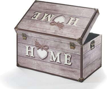 Ящик для зберігання Kobolo Chest - Home - з дерева та штучної шкіри 68x42x40 см