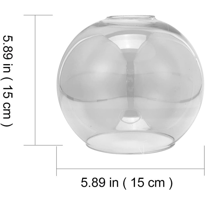 Заміна абажура Заміна скла Плафон Скляна куля Захисний чохол Глобус Світлі відтінки для садового світильника Підвісний світильник Люстра Настільна лампа Прикраса саду 15см