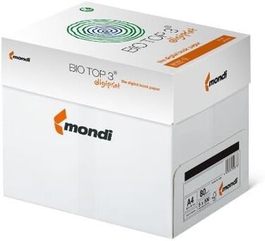 Папір для копіювання BioTop 3 Extra 80 г TCF від Mondi DIN A4 - 2500 аркушів