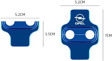 Кришка автомобільного замка дверей, для Opel Astra L Sports Toure Astra L Astra K Прикраса замкової щілини Захисний ковпачок Аксесуари для захисту салону, звичайний A, 4 шт.