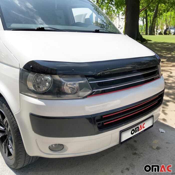 Сумісний з VW T5 2010-2015 Чорна захисна маска капота від комах Захисна маска Автомобільні аксесуари