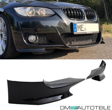 Сумісний з BMW 3 Series E92 E93 Рік 06-10 з M-Package, 15016 Pre-Facelift Kit Flaps Splitter Lip Black Gloss