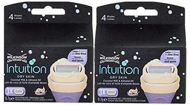 Клинки Wilkinson Sword Intuition для сухої шкіри, 6 шт. , 2 x 3 шт. и