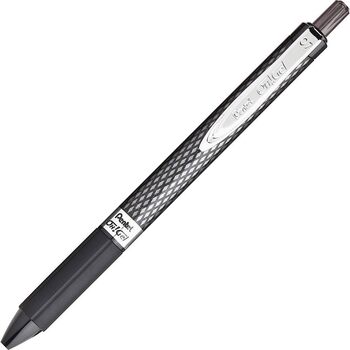 Ручка для роликів Pentel K497, 0,35 мм, чорна, 12 шт. (1 упаковка)