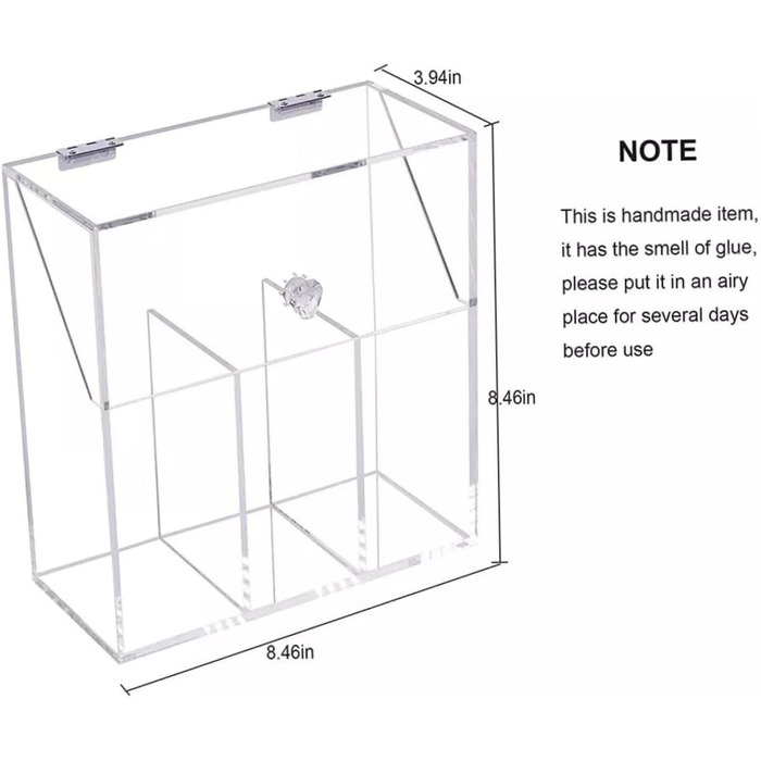 Органайзер для акрилових пензлів для макіяжу Liummrcy Прозорий акриловий пензлик для макіяжу з фондом Lid Тримач пензлика для макіяжу Коробка для зберігання косметичної кисті Тримач пензлика з кришкою, макіяж