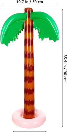 Надувні пальми Jumbo надувні кокосові дерева пляжний фон для гавайської вечірки Луау прикраса 2 шт. и